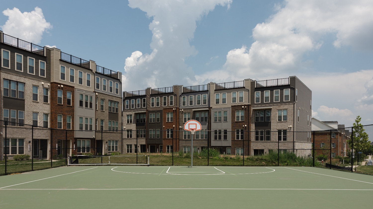 Photo of basketball court