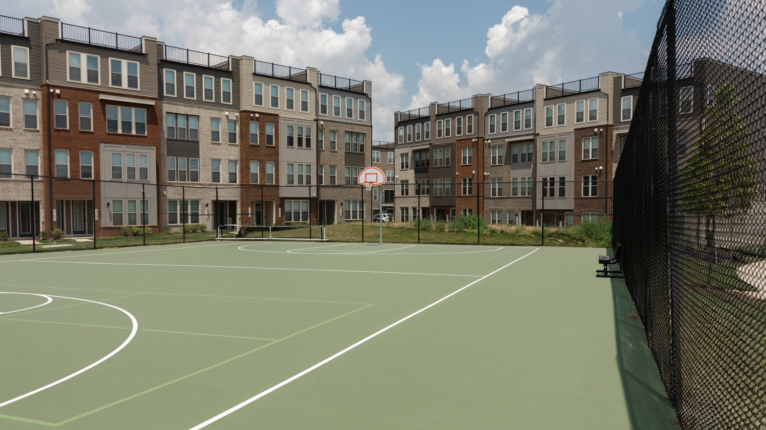 Photo of basketball court