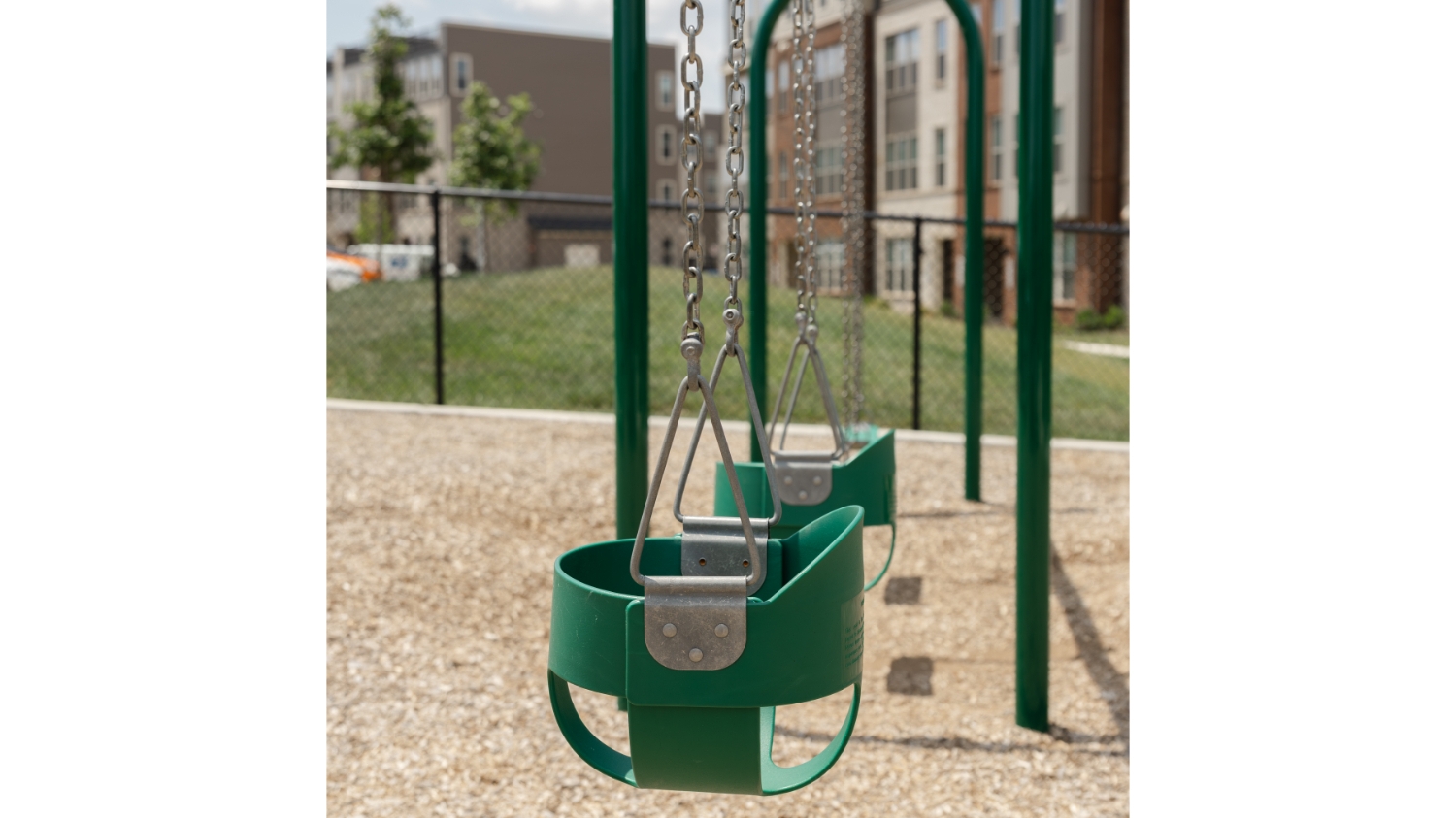 Photo of swings in playground